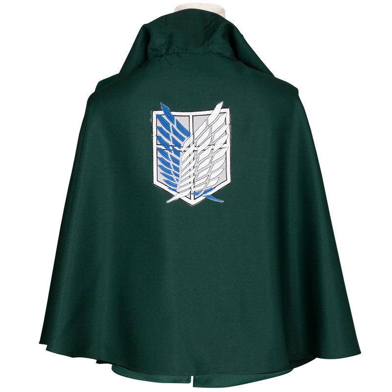 Attack on Titan Shingeki no Kyojin Advancing Giants Green Cape Cloak Cosplay Costume