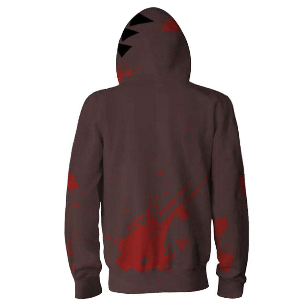 Ángeles de la muerte Satsuriku No Tenshi Zack abrigo con capucha disfraz Cosplay