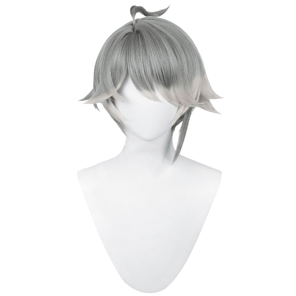 Genshin Impact Alhaitham Grey Cosplay Wig