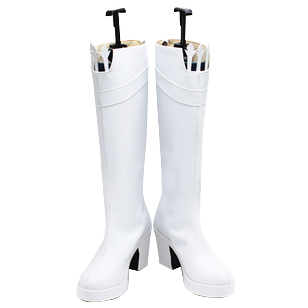 Fate Grand Order Rider Medb Chaussures Blanches Cosplay Bottes