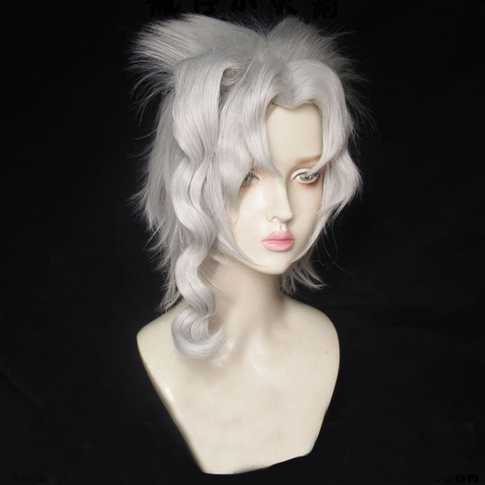 JoJo's Bizarre Adventure Noriaki Kakyoin Female White Cosplay Wig