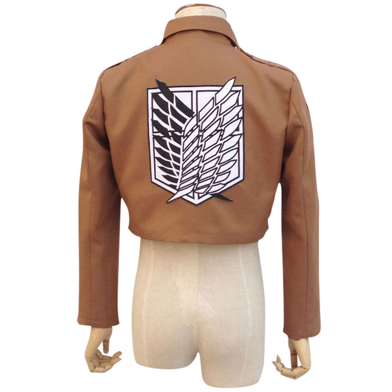 Attack on Titan Shingeki no Kyojin Scout Regiment Survey Corps Erwin Smith Black White Cosplay Costume - Only Jacket