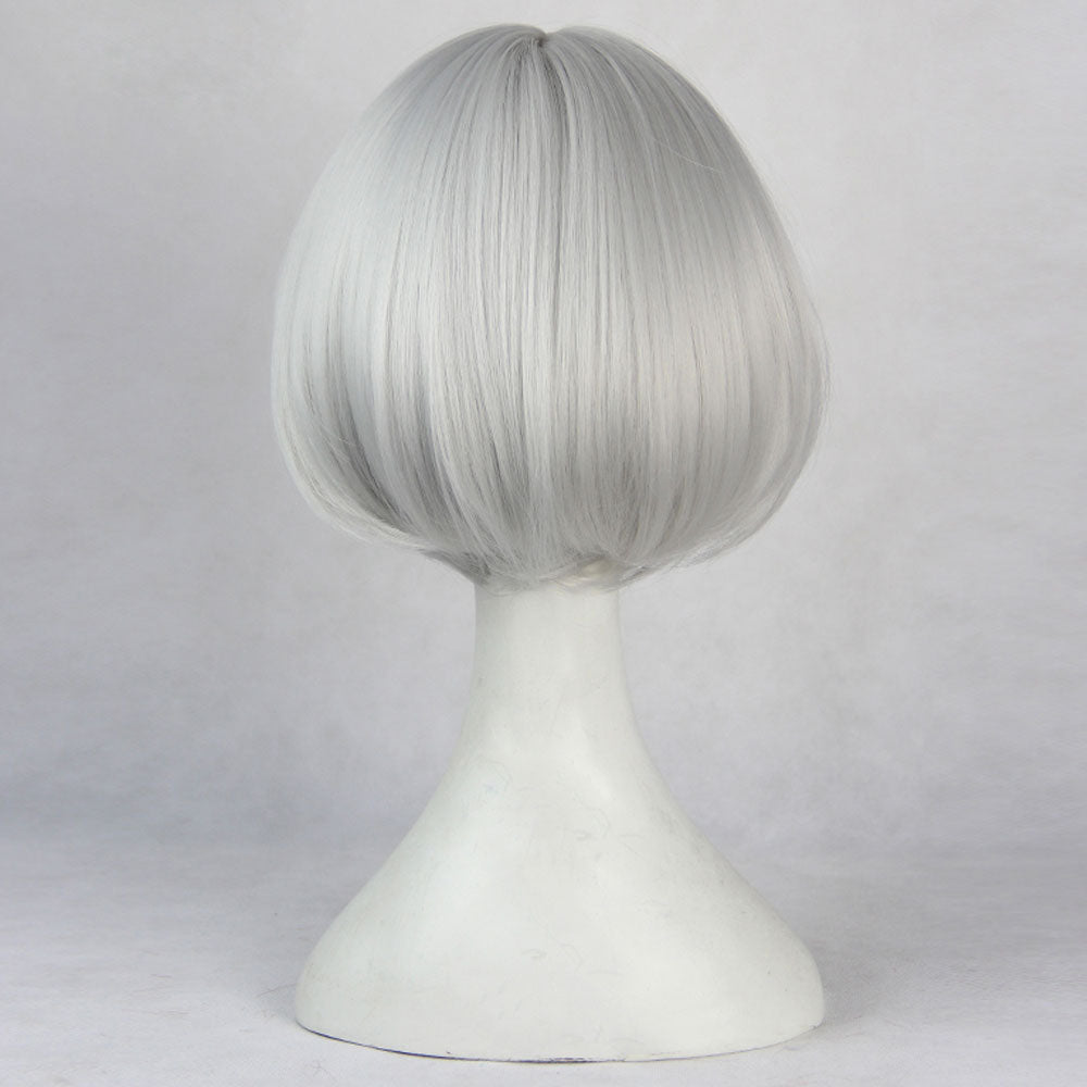 Zombieland Saga Konno Junko Silber Grau Cosplay Perücke