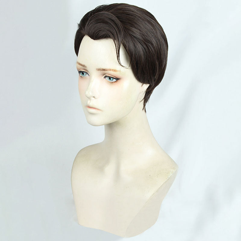 Detroit: Become Human Connor Schwarz Braun Cosplay Perücke