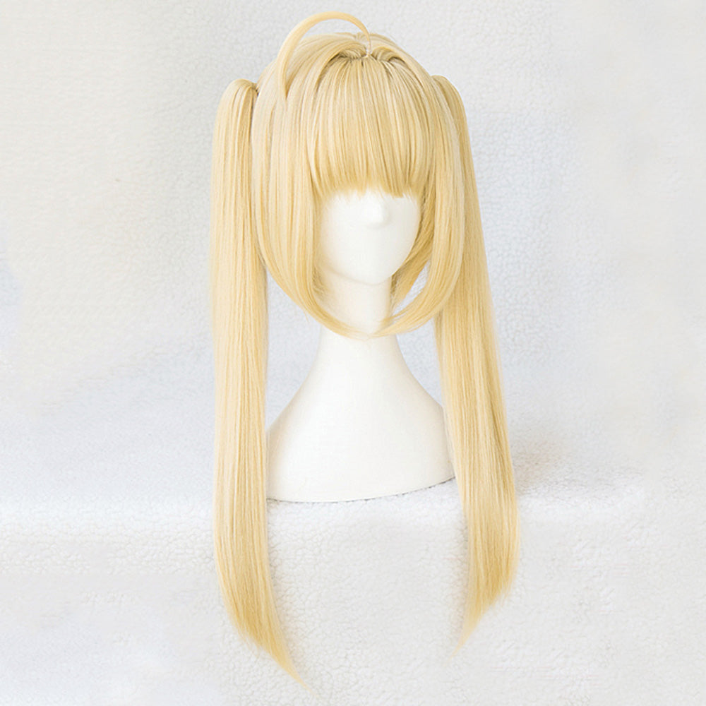 Fate Grand Order Saber Caster Nero Claudius Swimsuit Golden Cosplay Wig - B Edition