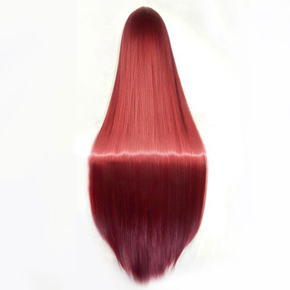 Nightmare before Christmas Sally Halloween Deep Red Cosplay Wig