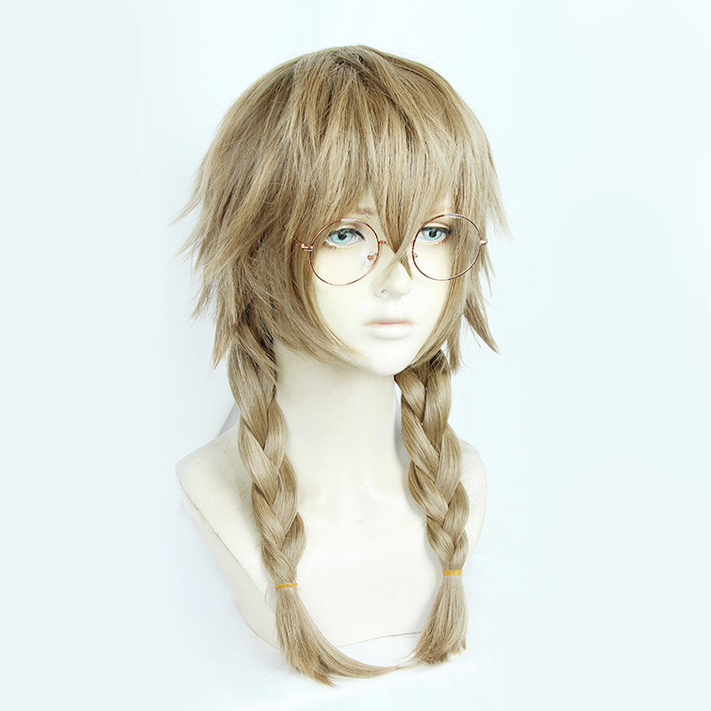 Parrucca Cosplay Jibaku Shounen Hanako-Kun Hanako-kun Shijima Mei rilegata in toilette marrone