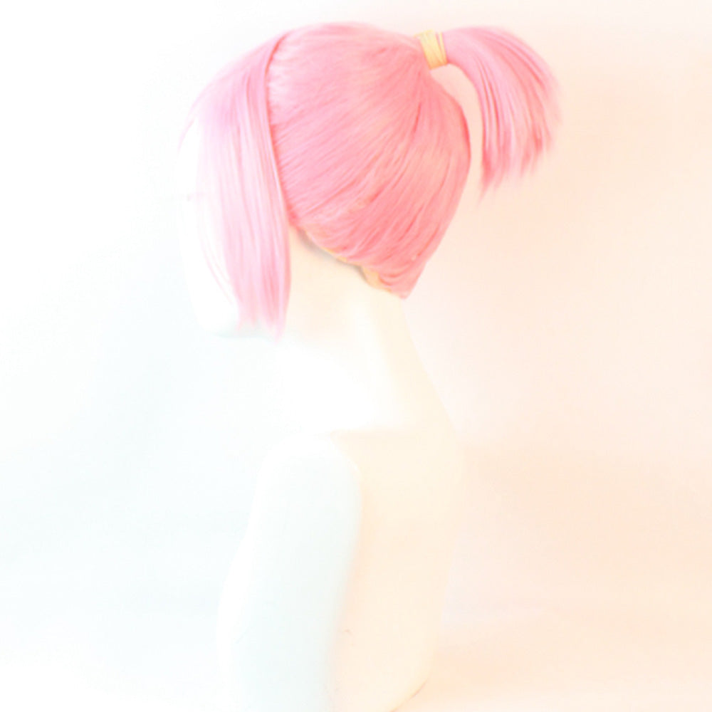 Parrucca cosplay Jibaku Shounen Hanako-Kun Mitsuba Sousuke rosa rossa