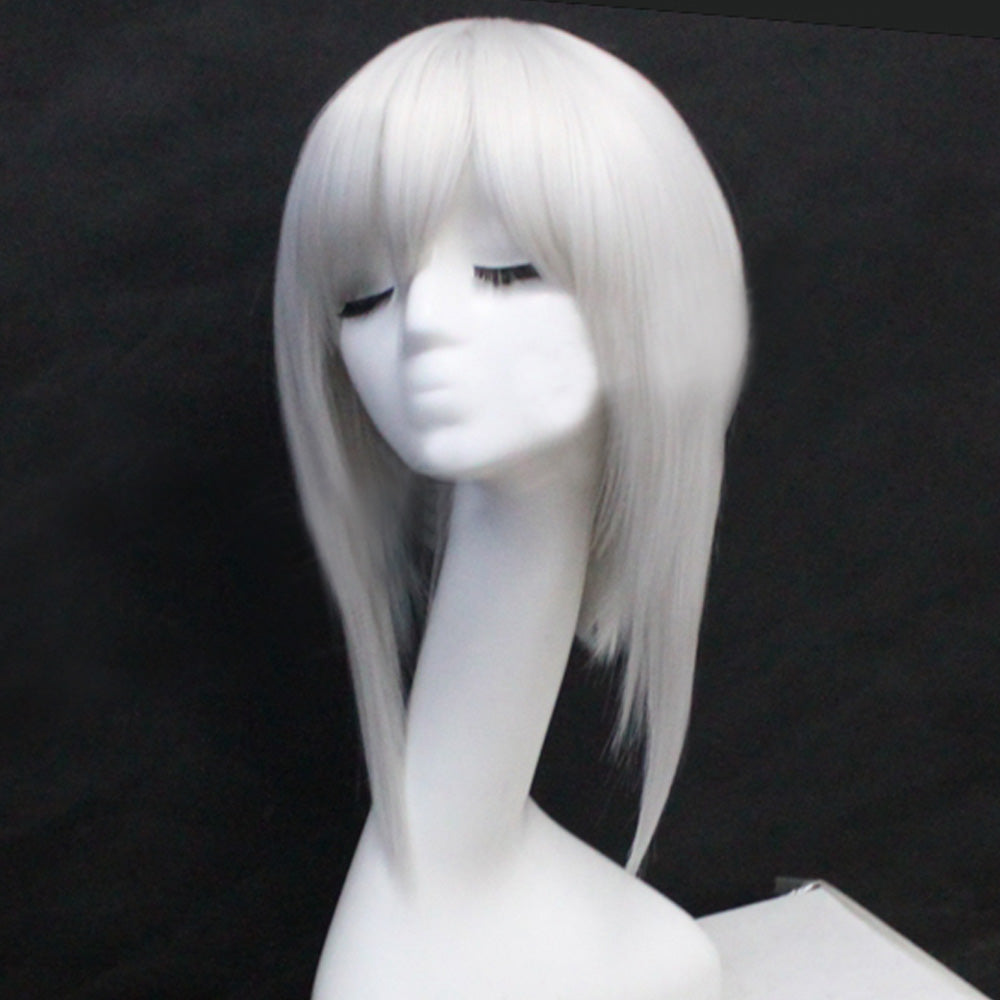 Peluca de cosplay blanca Frontline Kel-Tec KSG para niña