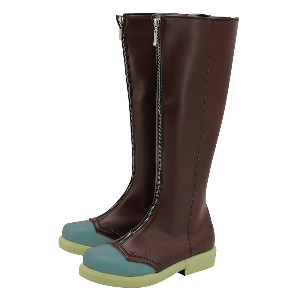 JoJo的奇妙冒險岸邊露伴棕色鞋子角色扮演靴