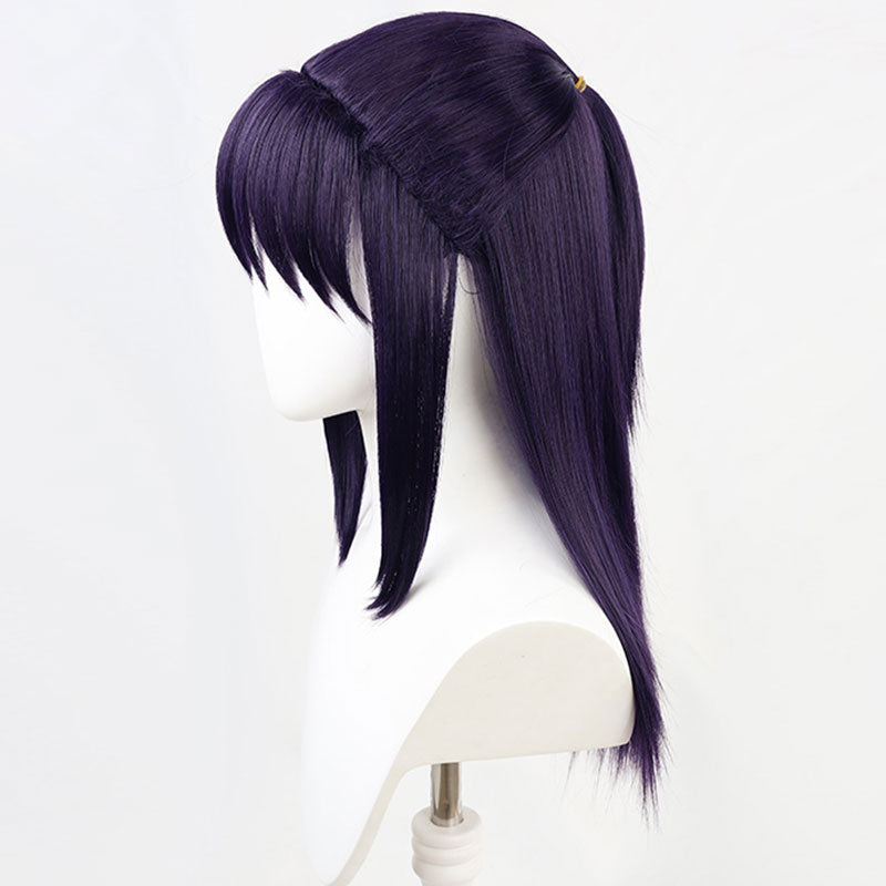 Jujutsu Kaisen Sorcellerie Lutte Utahime Iori Noir Violet Cosplay Perruque