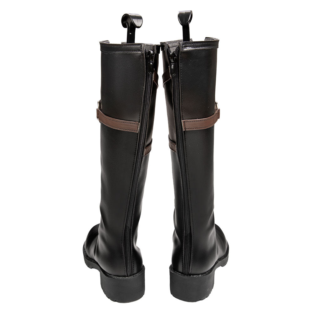 Guilty Gear Strive Testament Black Shoes Cosplay Boots