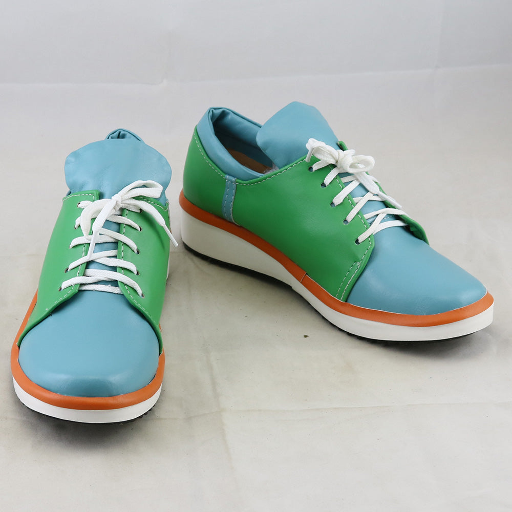 Anniversaire Overwatch OW 2019 ! Mei Legendary Skin Mei Ling Zhou Vert Bleu Cosplay Chaussures - Édition B
