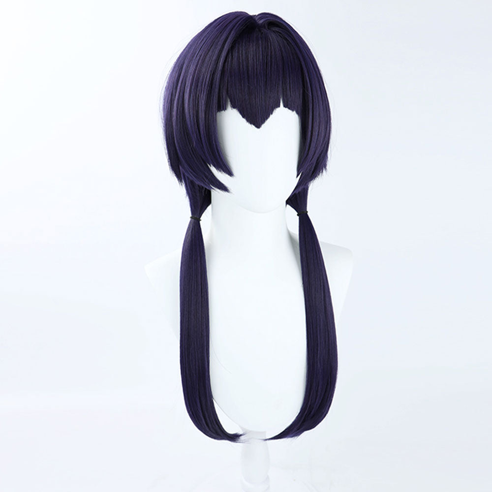 Genshin Impact Candace púrpura Cosplay peluca