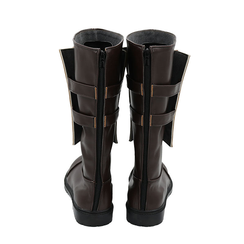 Final Fantasy XIV Thancred Waters braune Schuhe Cosplay Stiefel