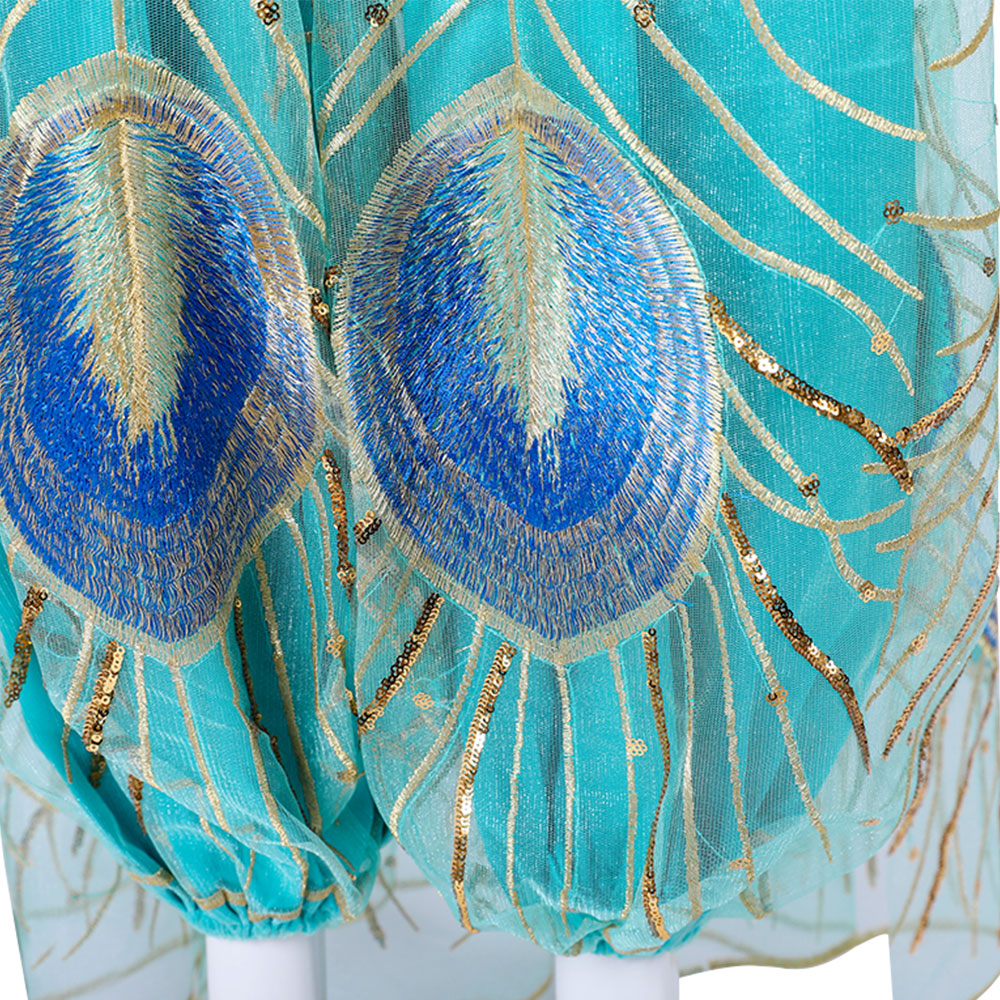 Disney 2019 ALADDIN Princess Jasmine Cosplay Costume