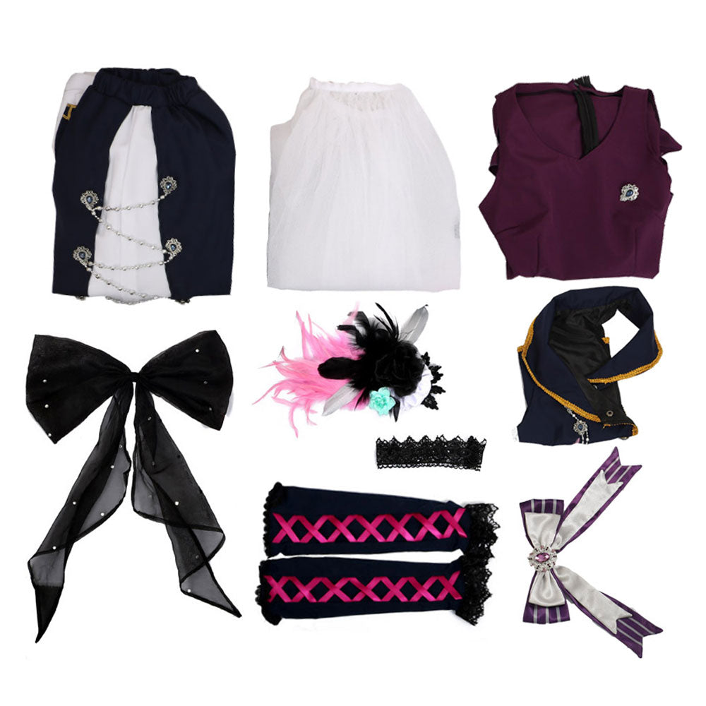 BanG Dream! Roselia Shirokane Rinko BLACK SHOUT Cosplay Costume