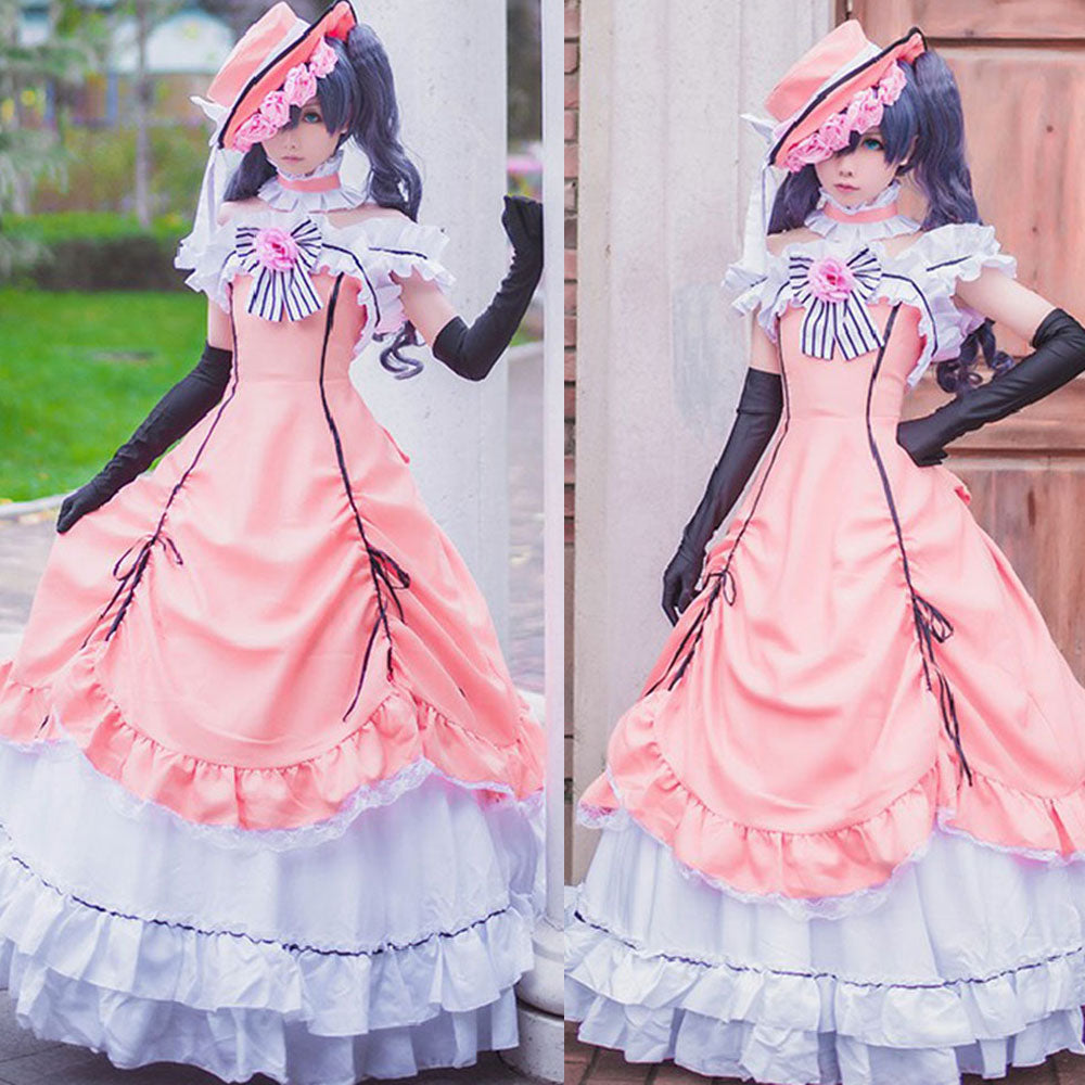 Black Butler Ciel Phantomhive Lolita Dress Halloween Cosplay Costume –  Gcosplay