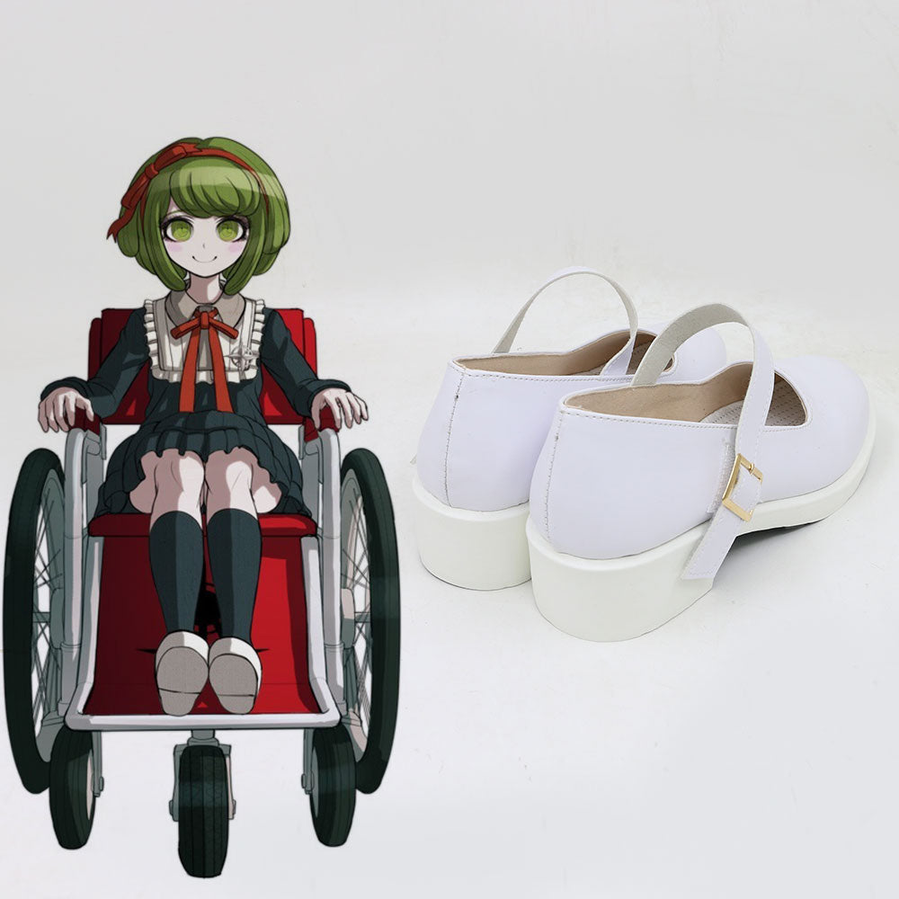 Danganronpa Another Episode: Ultra Despair Girls Monaca Towa White Cosplay Shoes