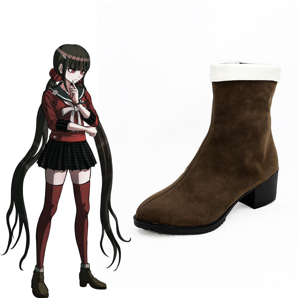 Danganronpa V3: Killing Harmony Maki Harukawa Braune Schuhe Cosplay Stiefel