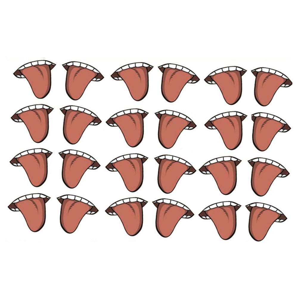 Deidara from Naruto Halloween Hand Tongue Tattoo stickers Cosplay Accessory Prop