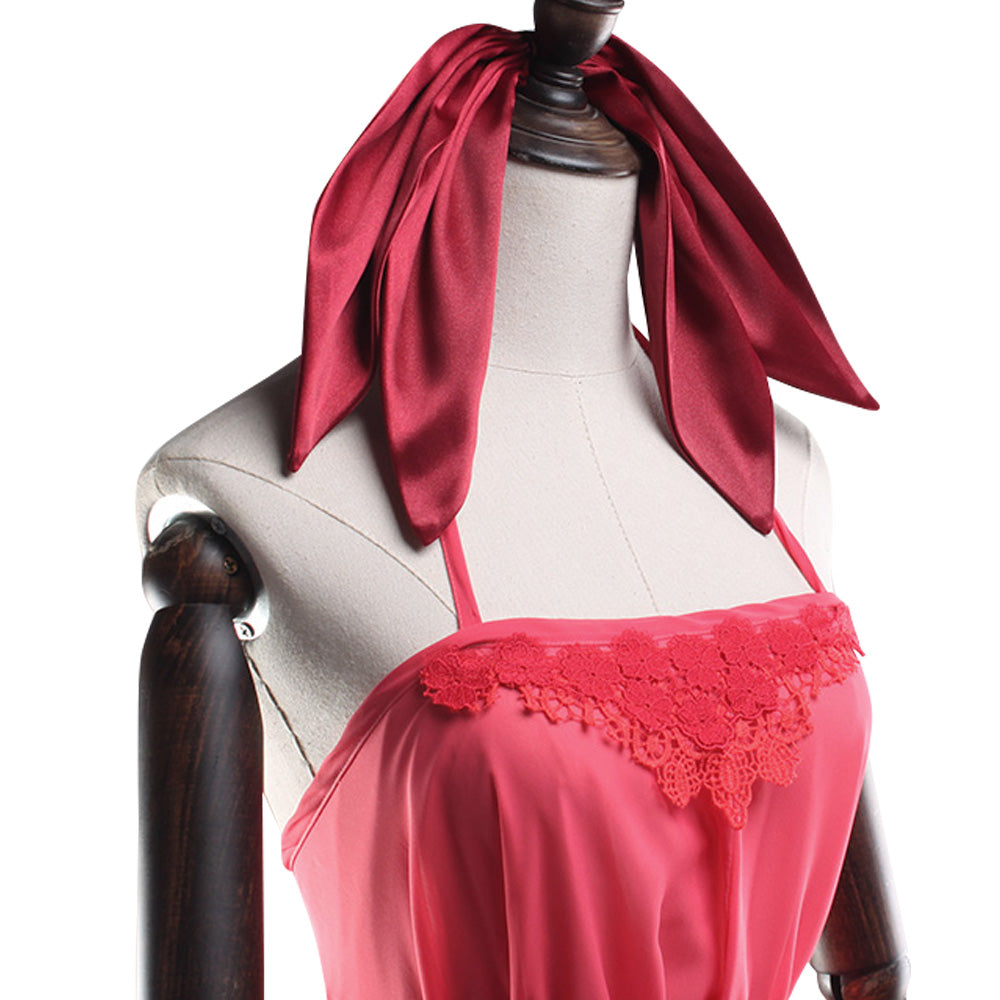 Final Fantasy VII Remake FF7 Aerith Gainsborough Pink Cosplay Costume