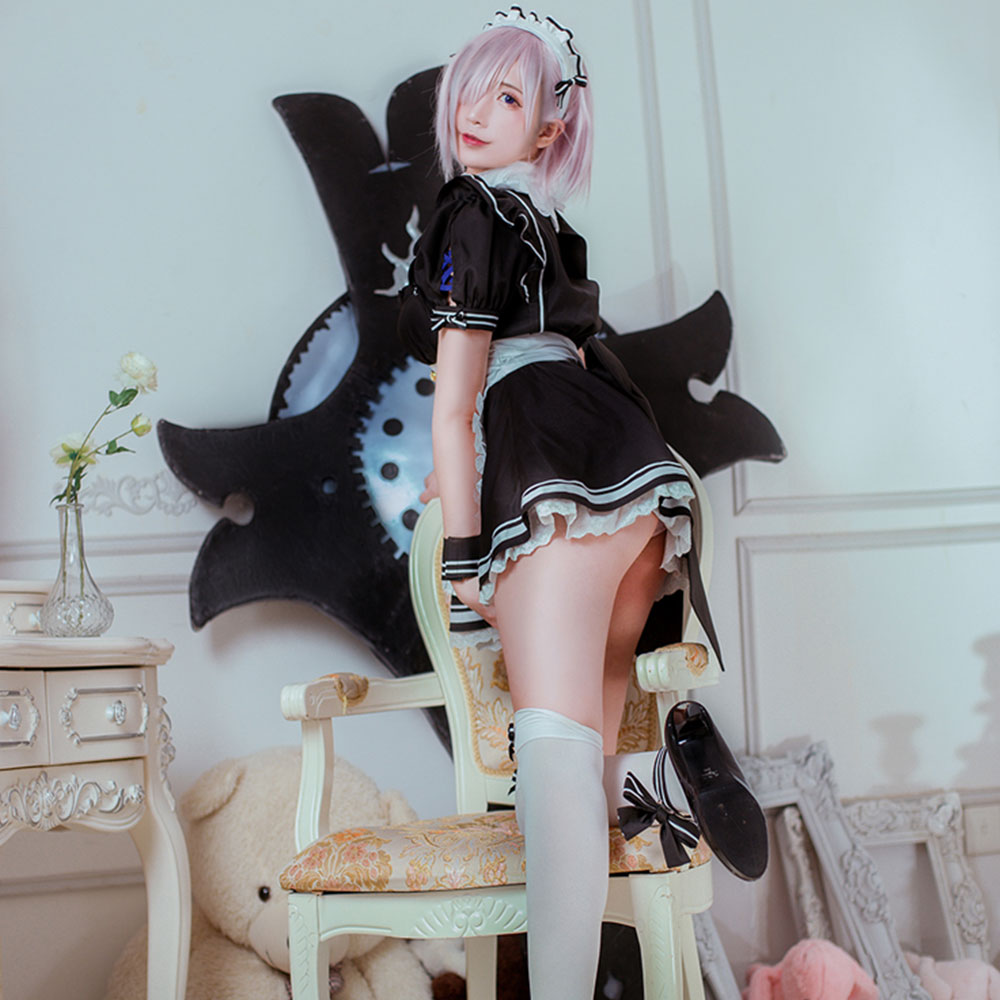 Fate Grand Order Mash Kyrielight 2020 Maid Cosplay Costume