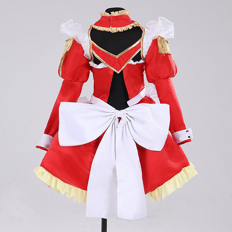 Fate Grand Order Saber Nero Claudius Caesar Augustus Germanicus Maid Cosplay Costume