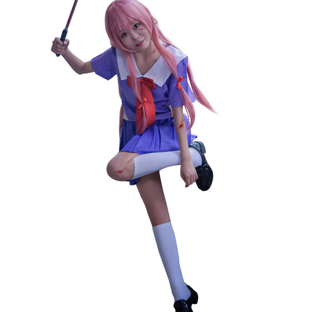 Future Diary Yuno Gasai Halloween Cosplay Costume