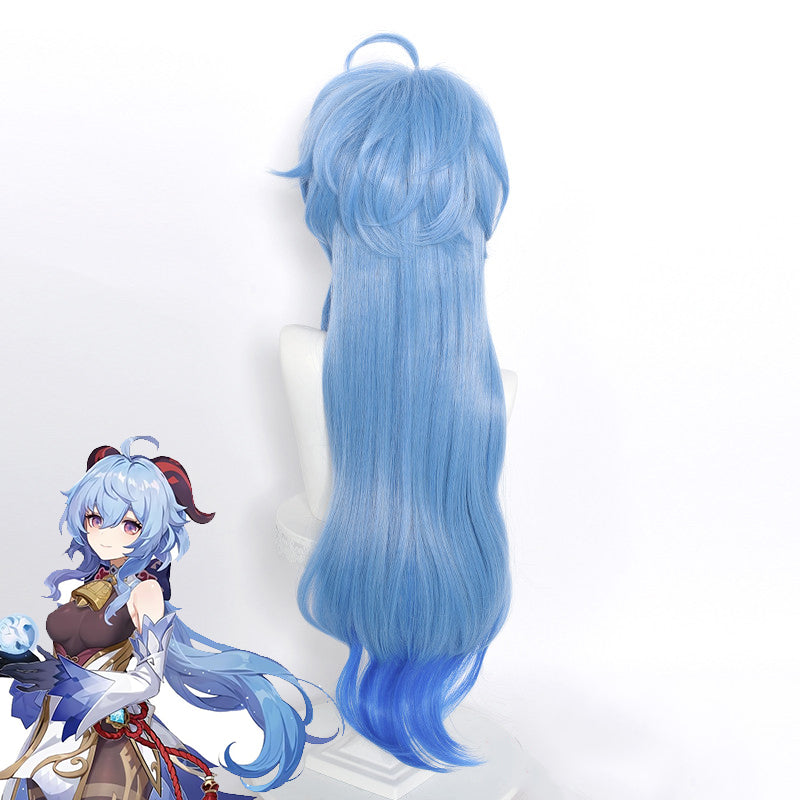 Genshin Impact Ganyu Blue Cosplay Wig