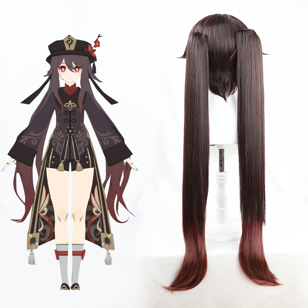 Genshin Impact Hu Tao Brown Cosplay Wig