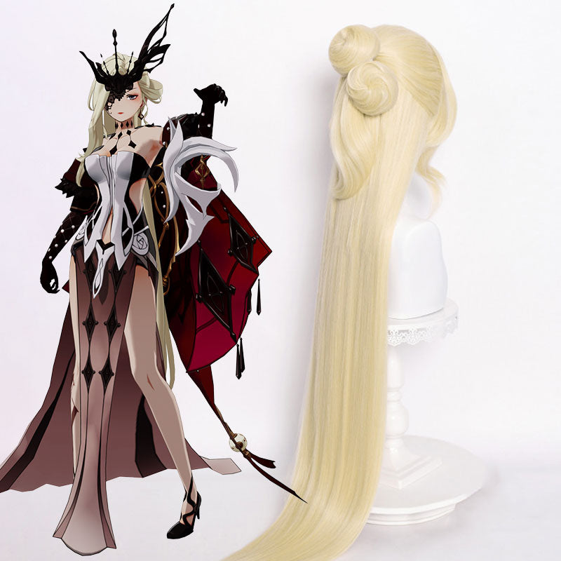 Genshin Impact La Signora Golden Cosplay Wig