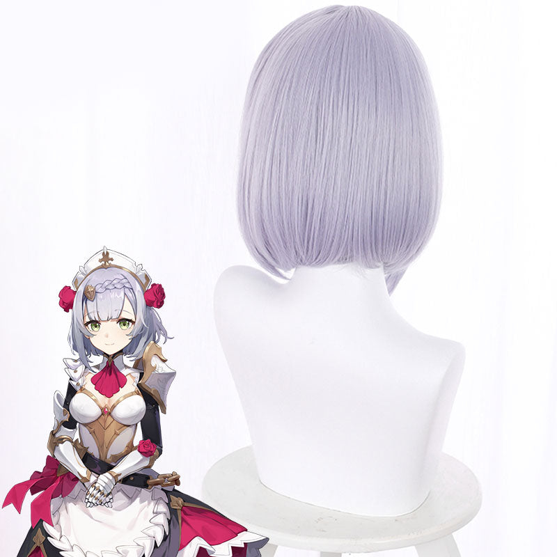 Genshin Impact Noelle Lila Cosplay Perücke