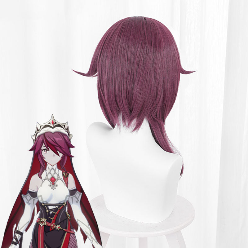 Genshin Impact Rosaria Purple Cosplay Wig