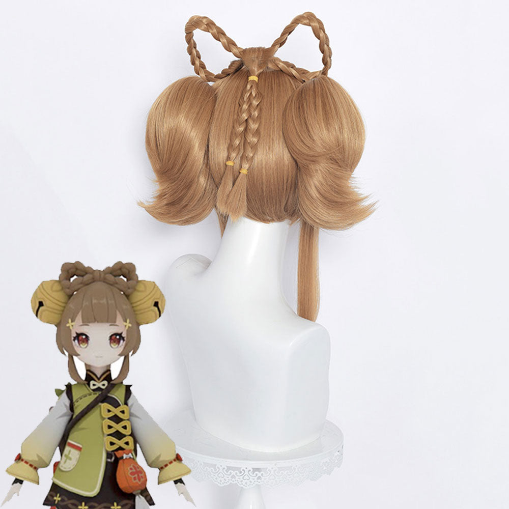 Genshin Impact Yaoyao Light Brown Cosplay Wig
