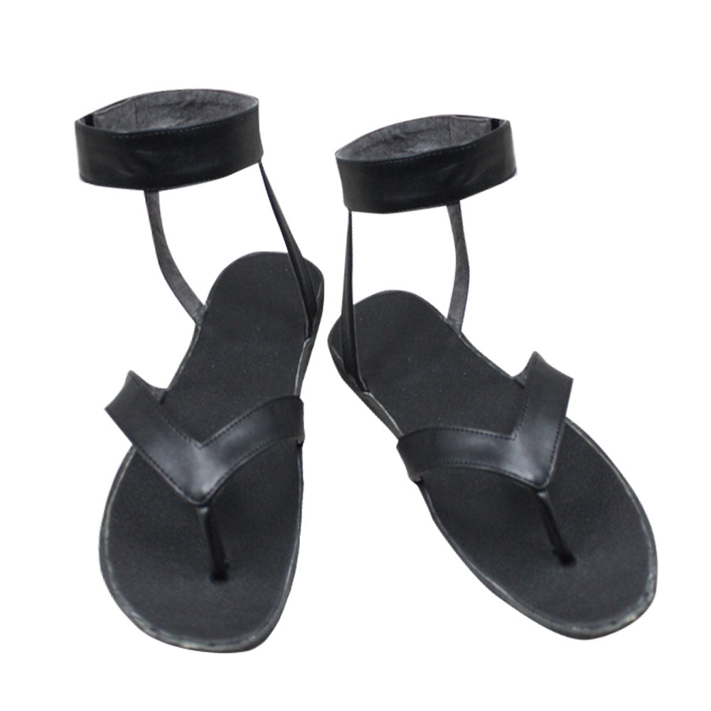 Hashirama Senju from Naruto Halloween Black Cosplay Shoes