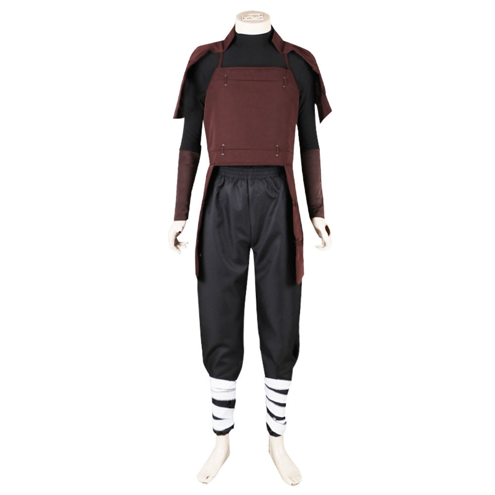 Hashirama Senju from Naruto Halloween Black Kimono Cosplay Costume