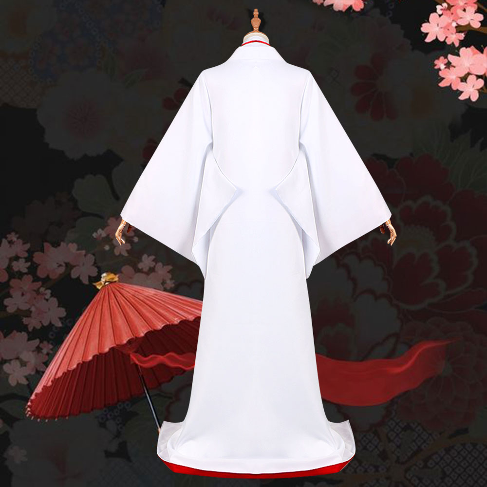 Hinata Hyuga Wedding Dress from Naruto Halloween Cosplay Costume