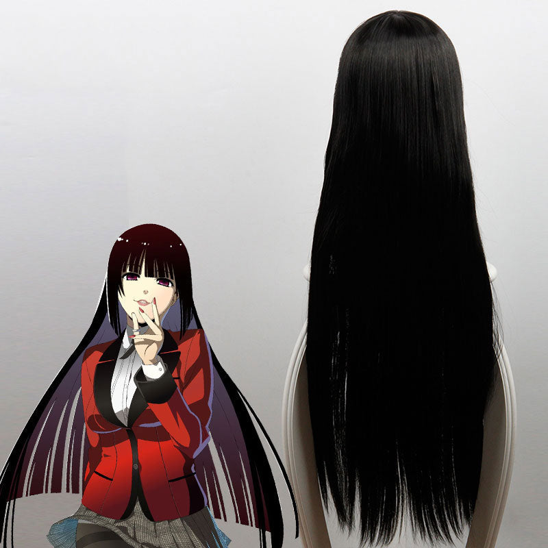 Kakegurui Compulsive Gambler Yumeko Jabami Black Cosplay Wig