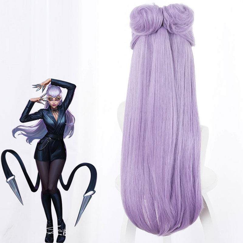 League Of Legends LOL 2020 KDA K/DA Evelynn Purple Cosplay Wig