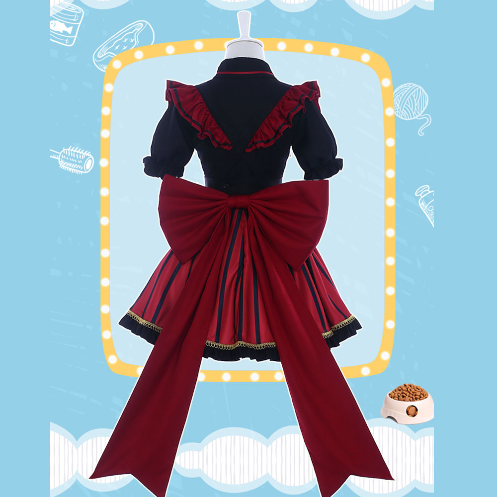 Disfraz de My Hero Academia Boku no Hero Akademia Himiko Toga Maid, disfraz de Halloween