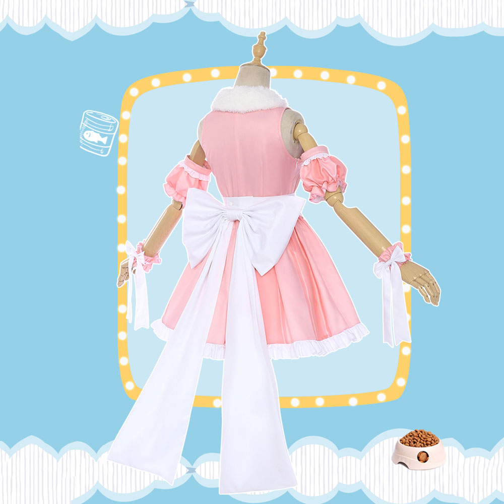 My Hero Academia Boku no Hero Akademia Ochako Uraraka Maid Halloween Cosplay Costume