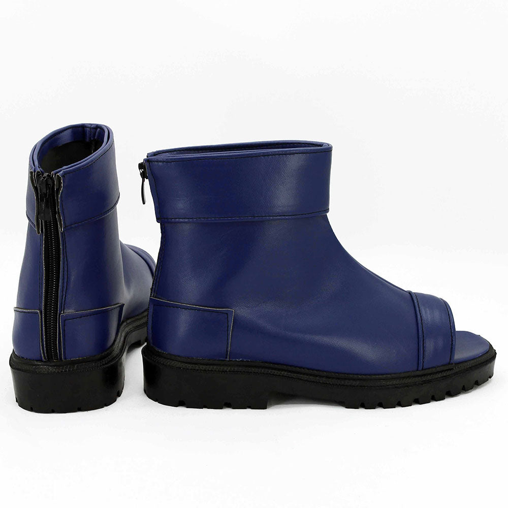 Naruto Konoha Halloween Blue Cosplay Shoes