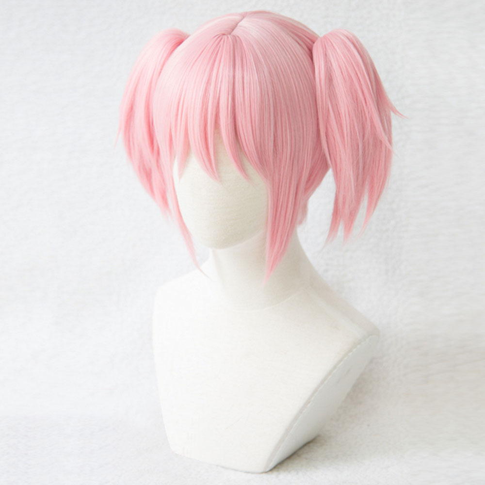 Puella Magi Madoka Magica Kaname Madoka Pink Cosplay Wig