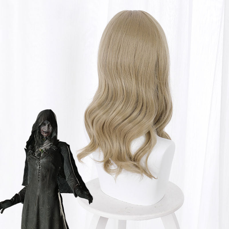 Resident Evil 8 Village Vampire Daughters Bela Daniela Cassandra Dimitrescu Goldene Cosplay-Perücke