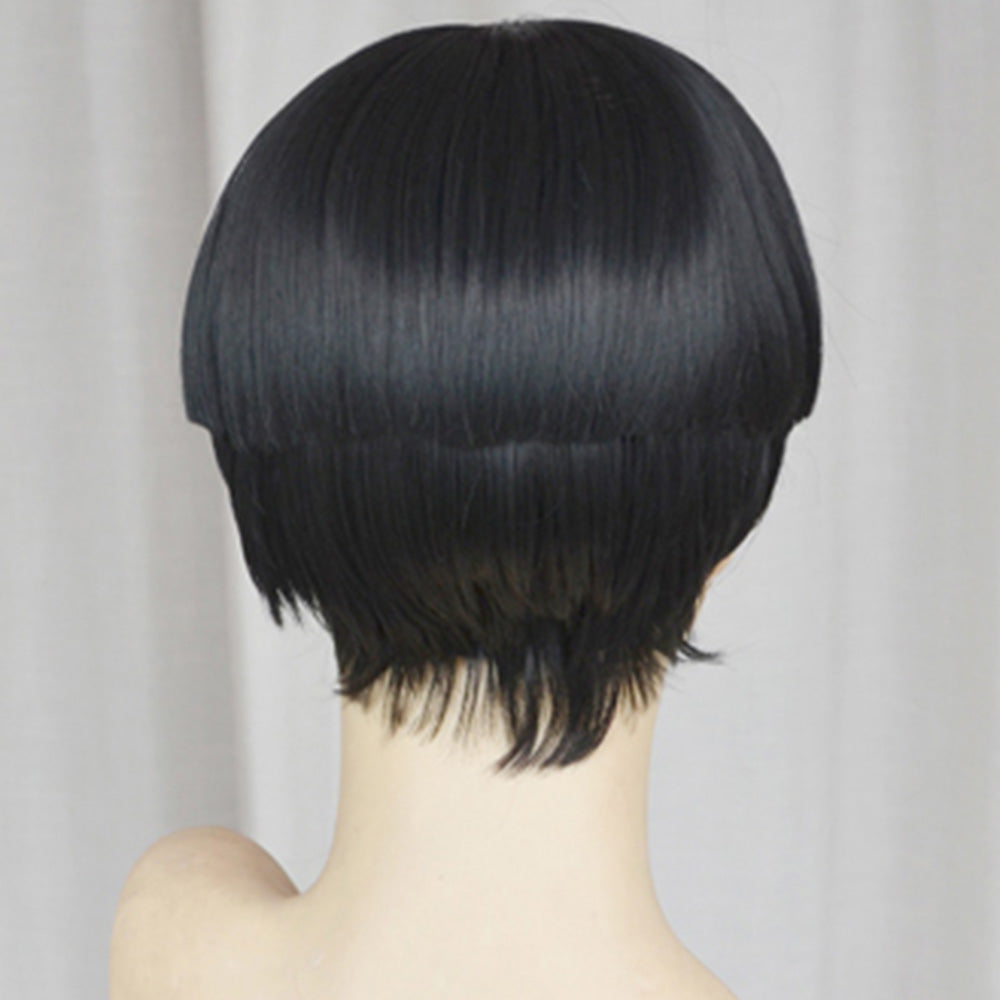 Rock Lee from Naruto Halloween Black Cosplay Wig