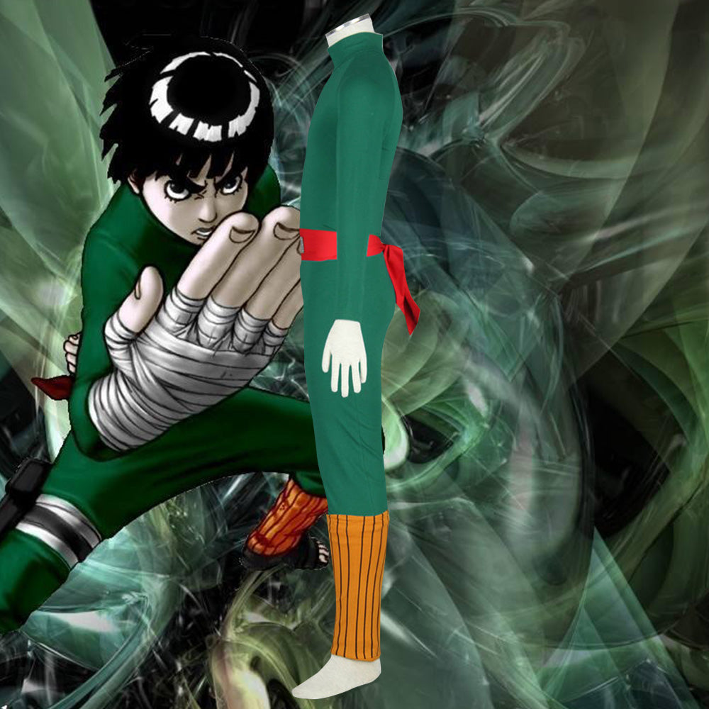 Disfraz de Cosplay de Halloween de Rock Lee de Naruto