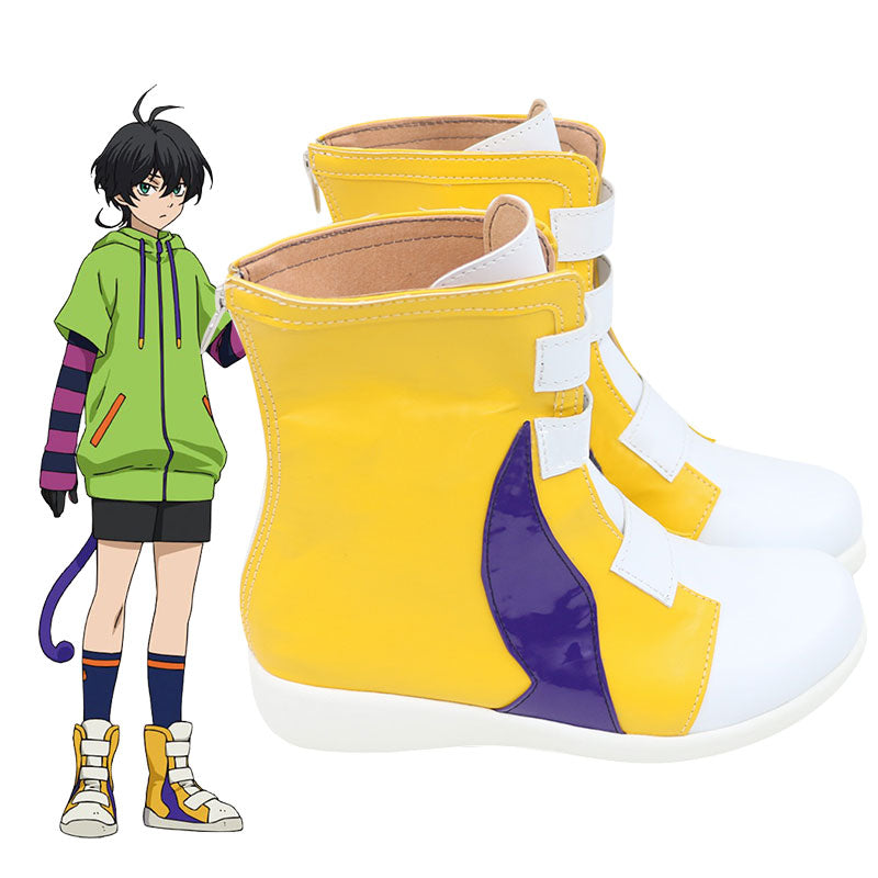 SK8 the Infinity SK∞ Miya Chinen Golden Shoes Cosplay Boots