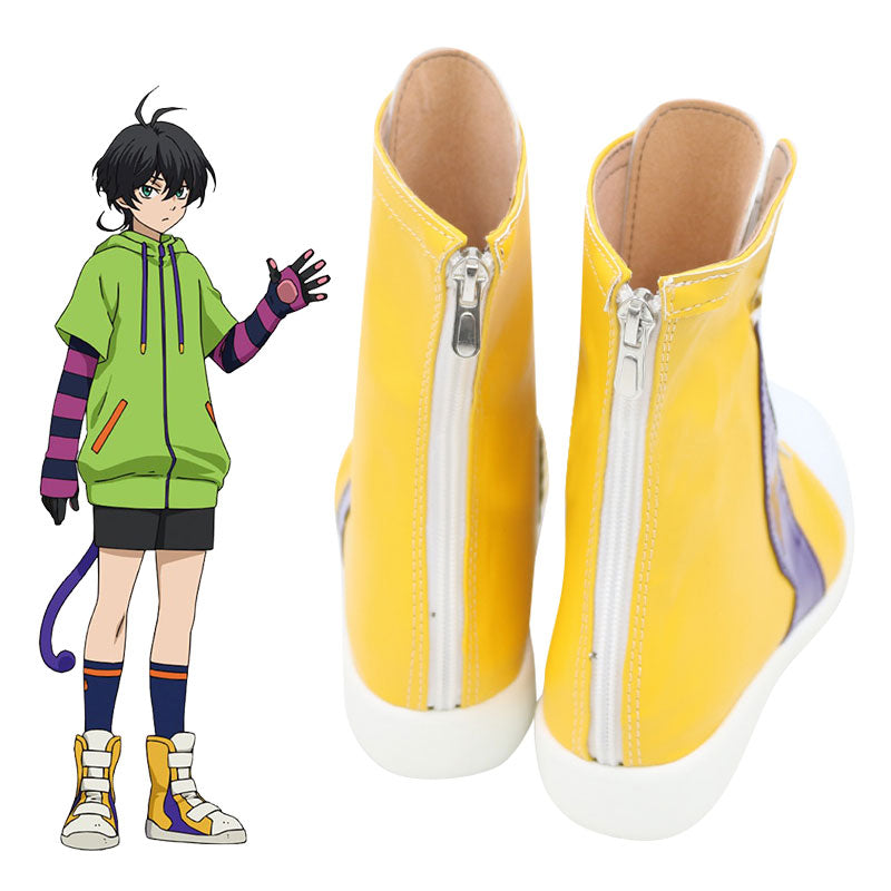 SK8 the Infinity SK∞ Miya Chinen Golden Shoes Cosplay Boots