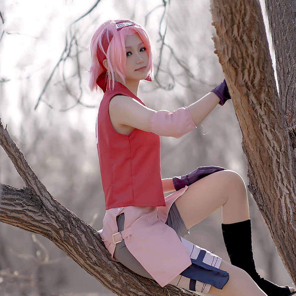 Sakura Haruno von Naruto Halloween Cosplay Kostüm